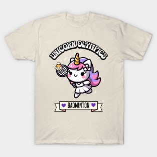 Badminton Unicorn Olympics 🦄 - Smash It! T-Shirt